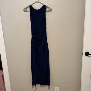 Backless Navy Dress